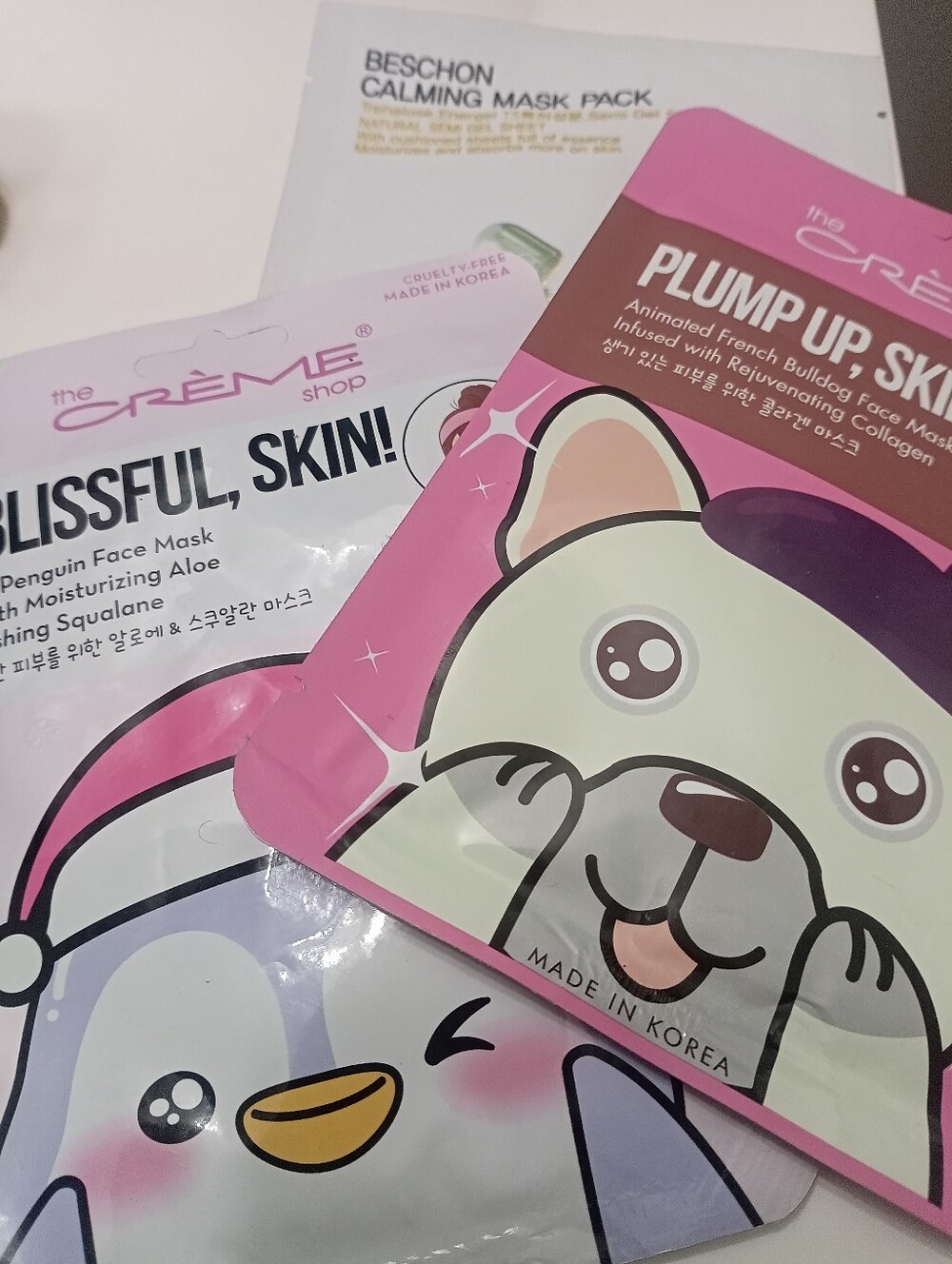 The Crème Shop Plump Up Skin! Face Mask – Pink Hydrating Sheet Mask